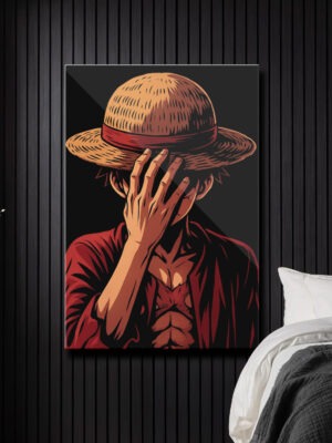 Monkey D. Luffy | One Piece Metallic Wall Poster | Pirate King Poster for Room