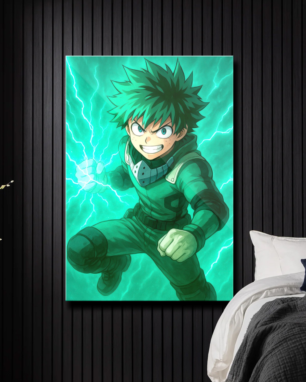 Izuku Midoriya | My Hero Academia Metallic Poster | One For All Poster for Room