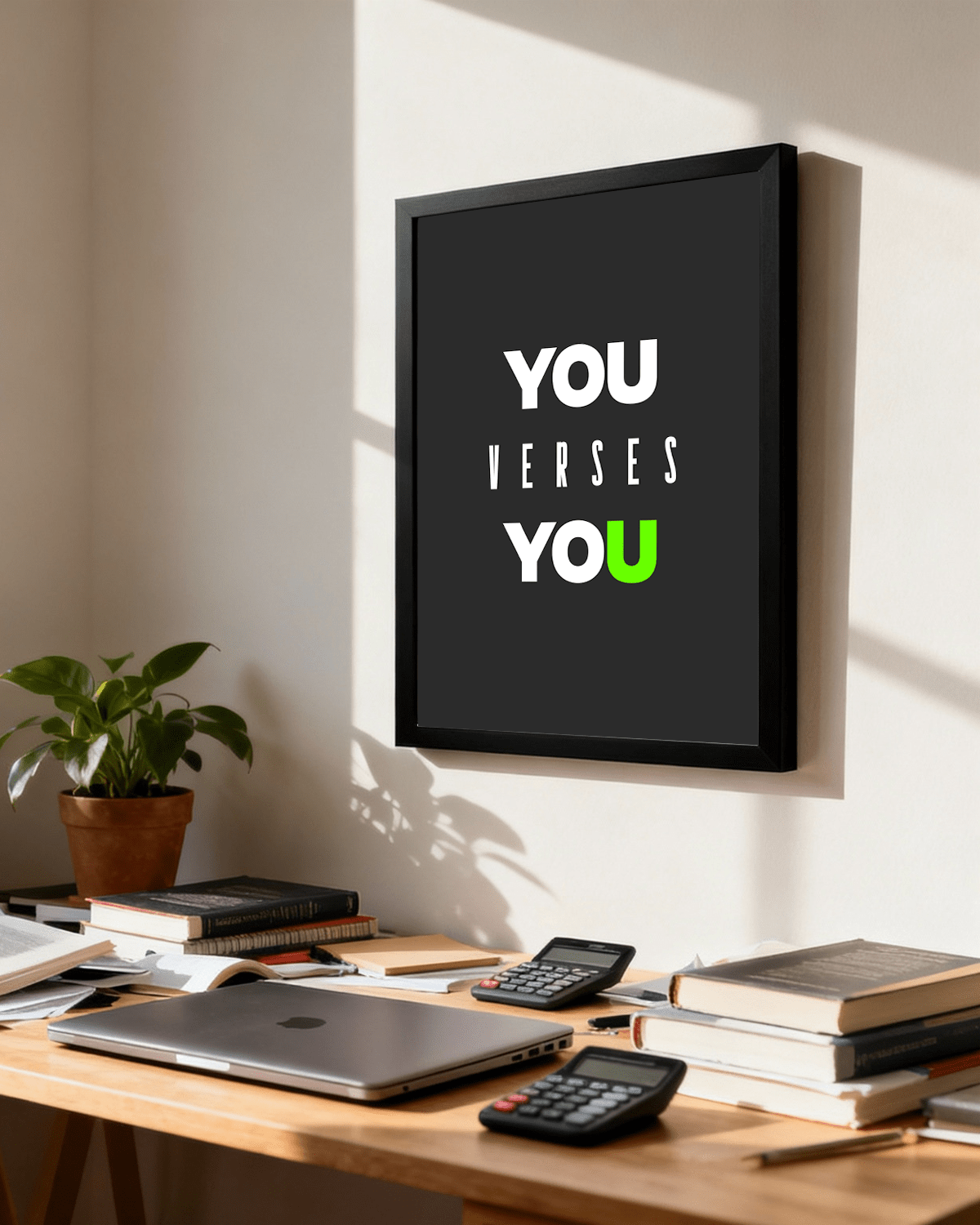 You Versus You | Motivational Wall Frame - Image 2