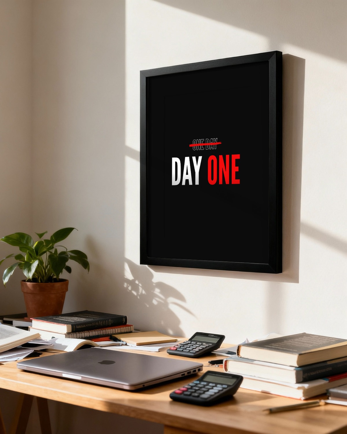 One Day or Day One | Motivational Wall Frame - Image 3