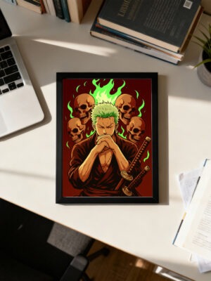 Roronoa Zoro | One Piece Anime Wall Poster | Swordsman Poster for Bedroom