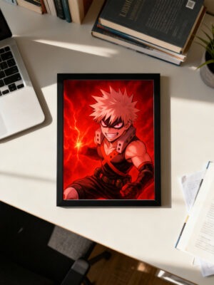 Katsuki Bakugo | My Hero Academia Wall Poster | Explosion Hero Poster for Bedroom