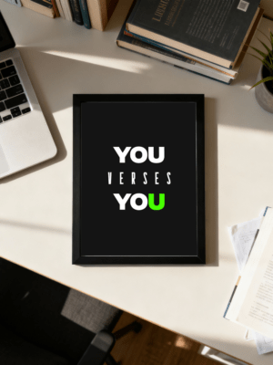 You Versus You | Motivational Wall Frame