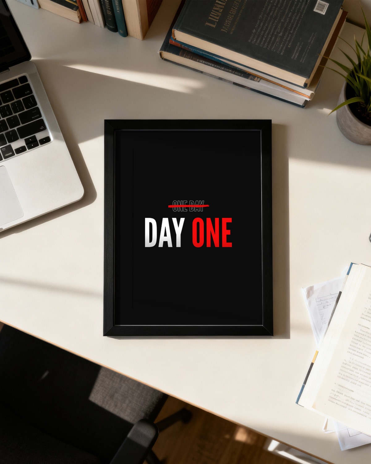 One Day or Day One | Motivational Wall Frame
