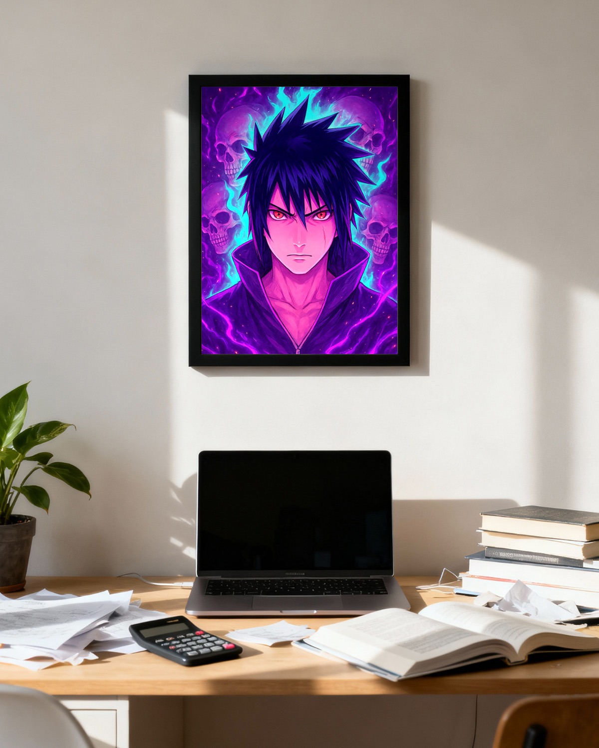 Sasuke Uchiha | Naruto Anime Wall Poster | Shinobi Poster for Bedroom - Image 2