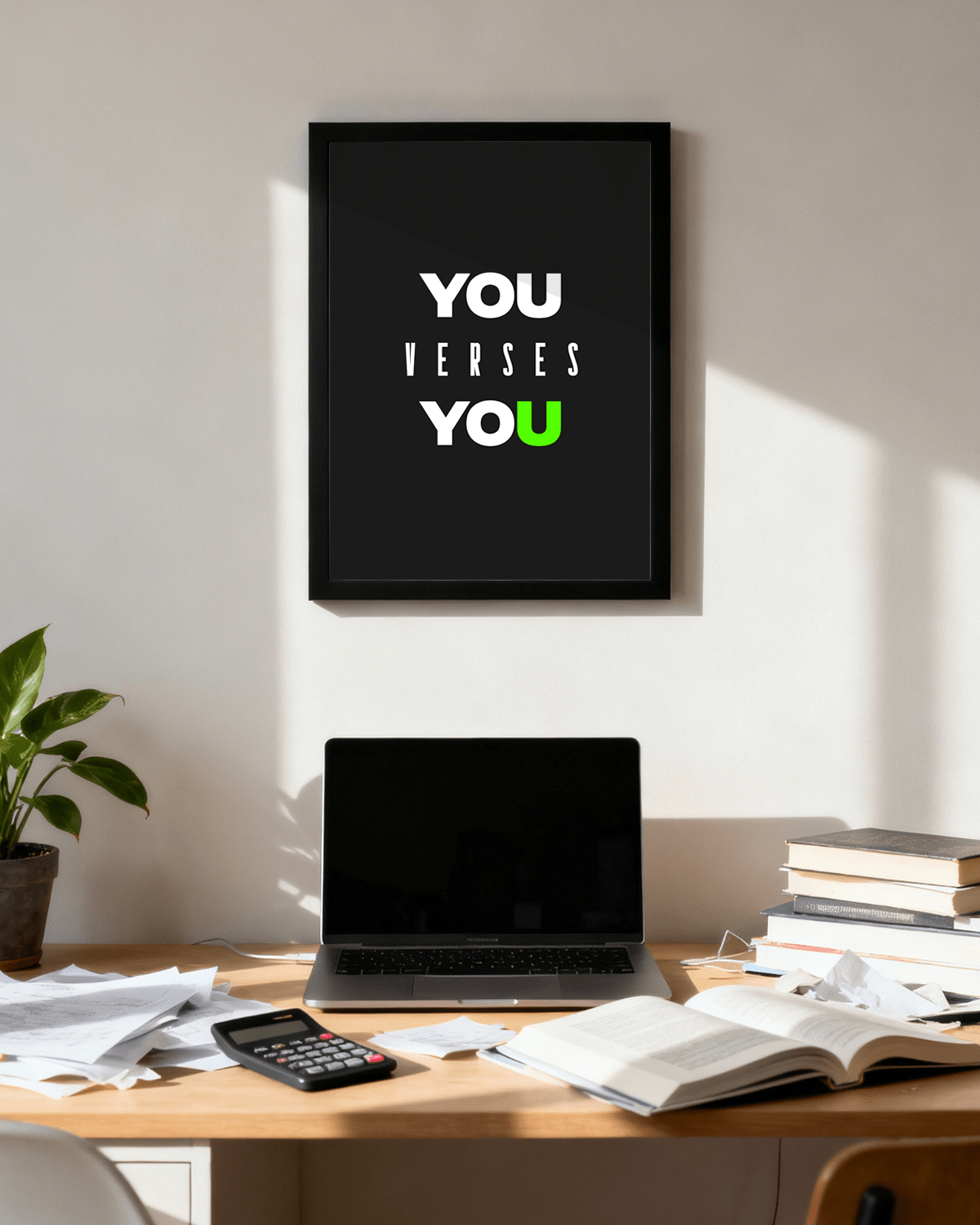 You Versus You | Motivational Wall Frame - Image 3